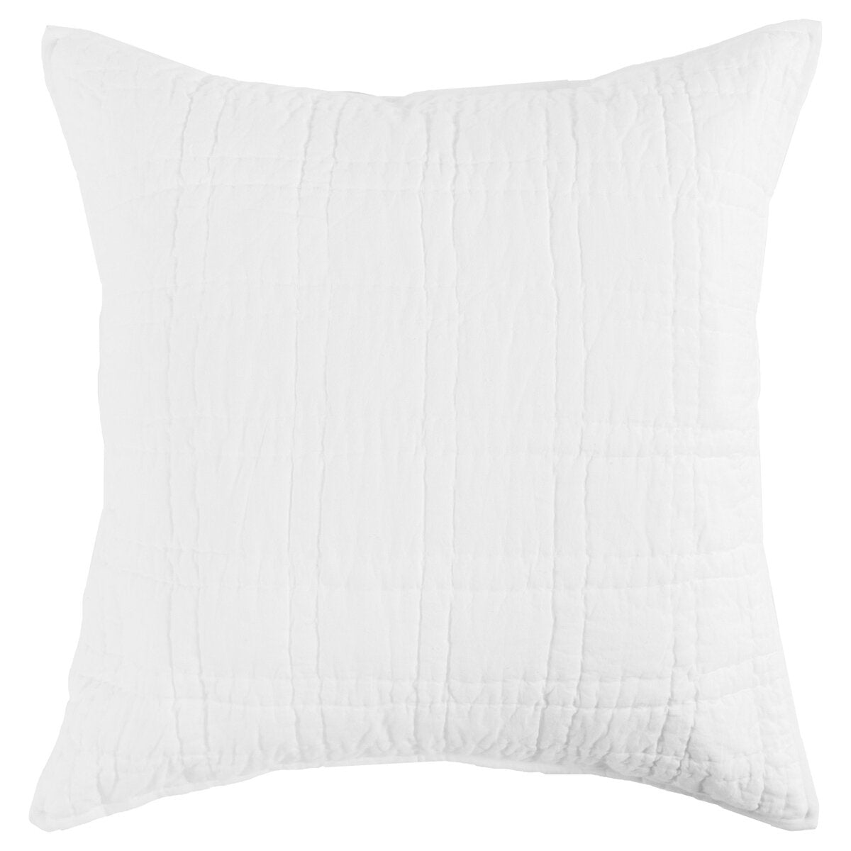 Carly White Euro Sham with SILVADUR Tech