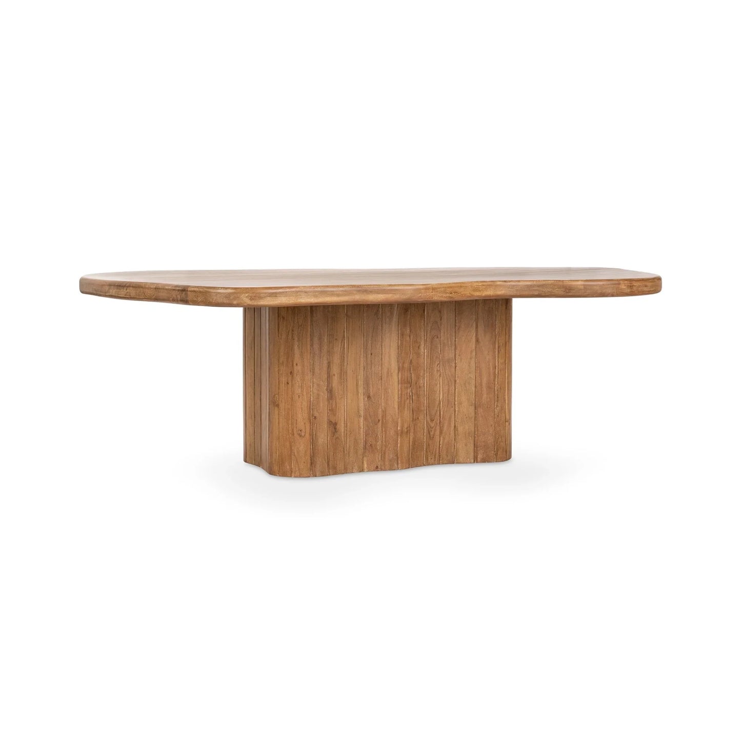 Aelfred 65" Free Form Dining Table Golden Wheat