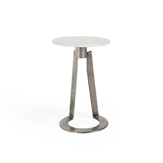 Leyton Accent Table, White