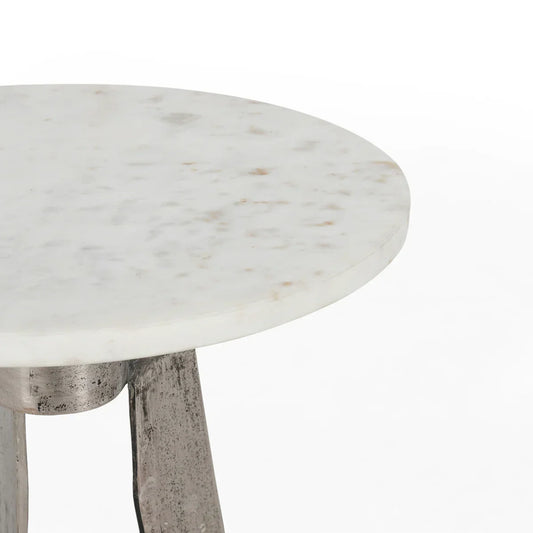 Leyton Accent Table, White