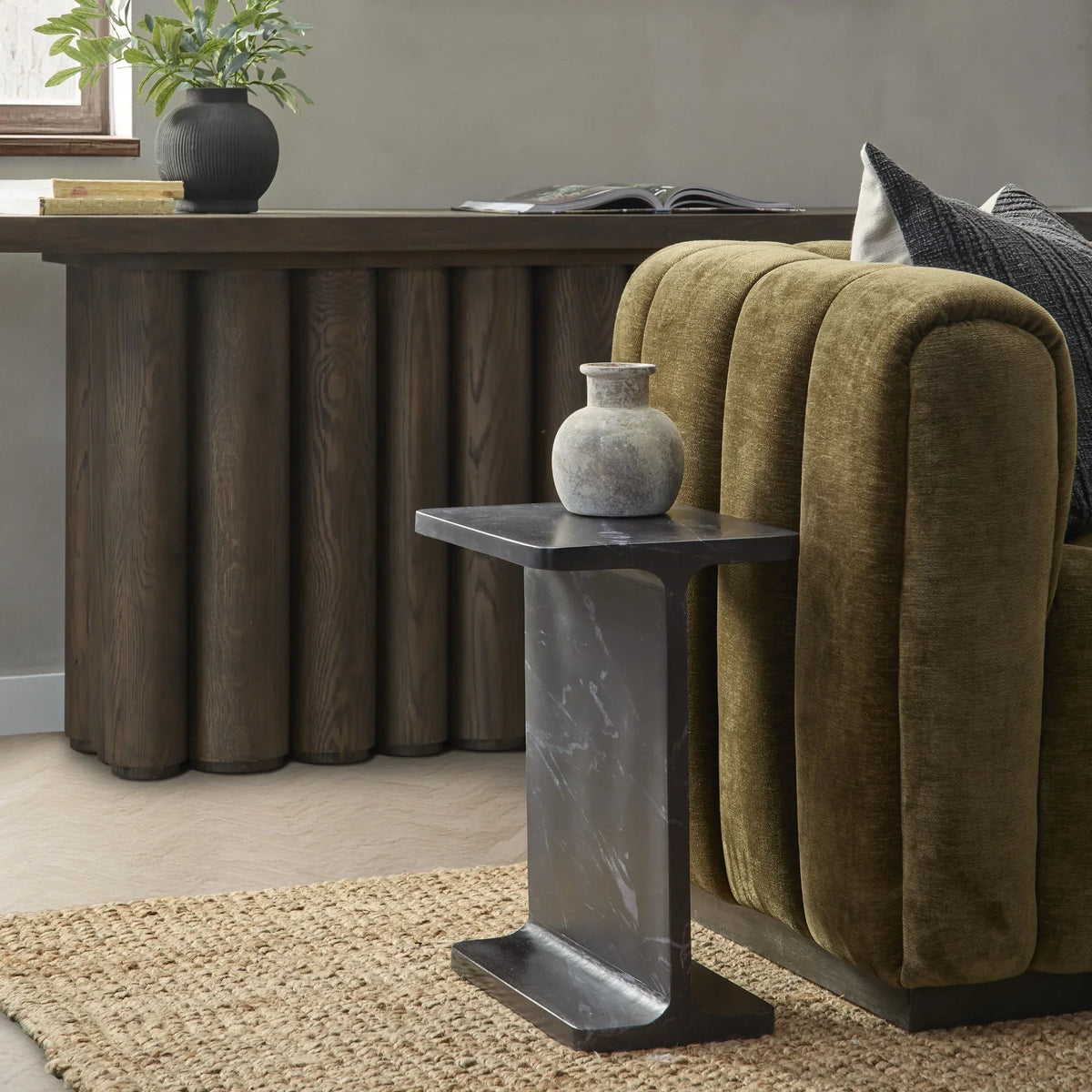 Delaney Side Table, Onyx