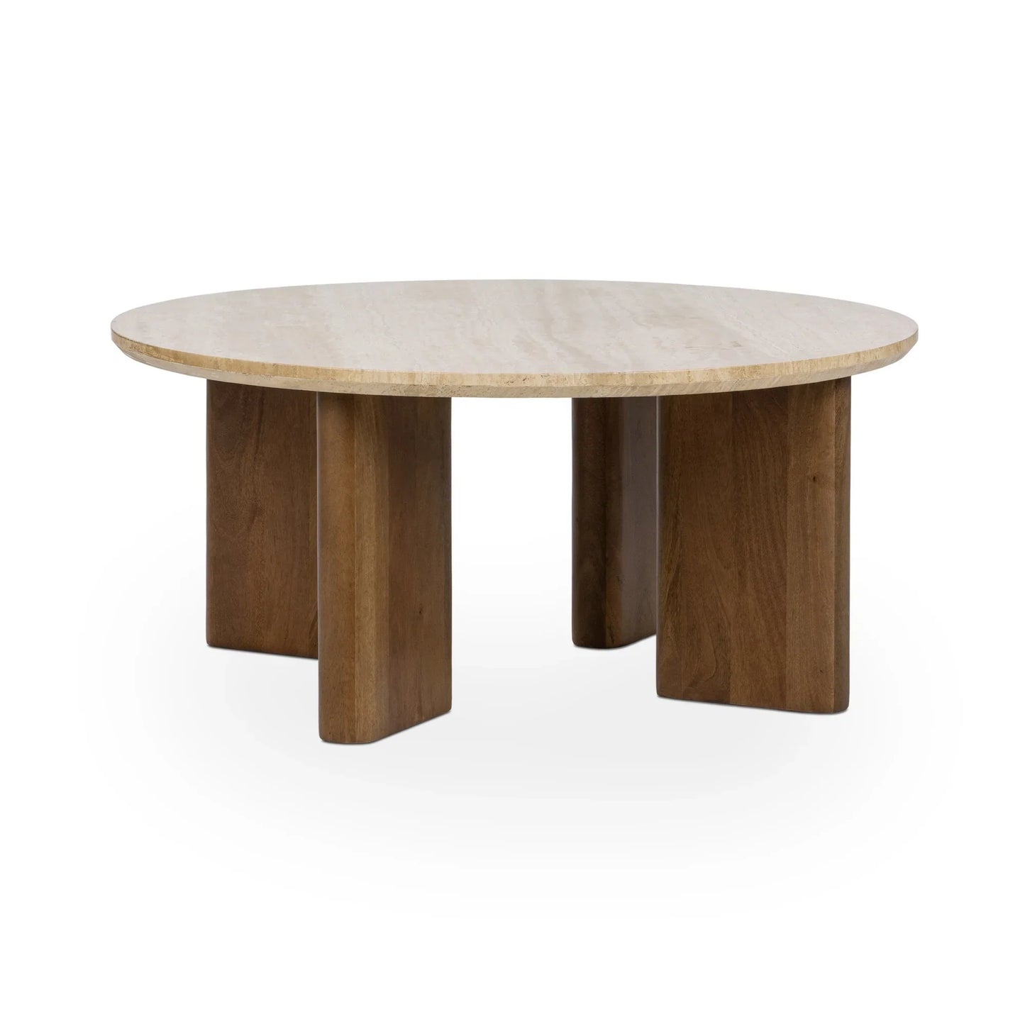 Isenric 40" Round Coffee Table Tan
