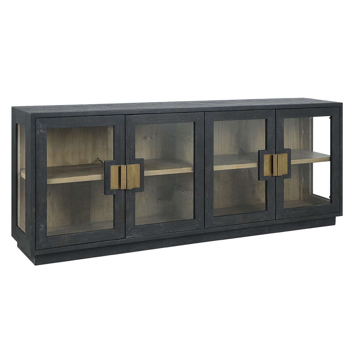 Lars 4 Dr Sideboard, Black