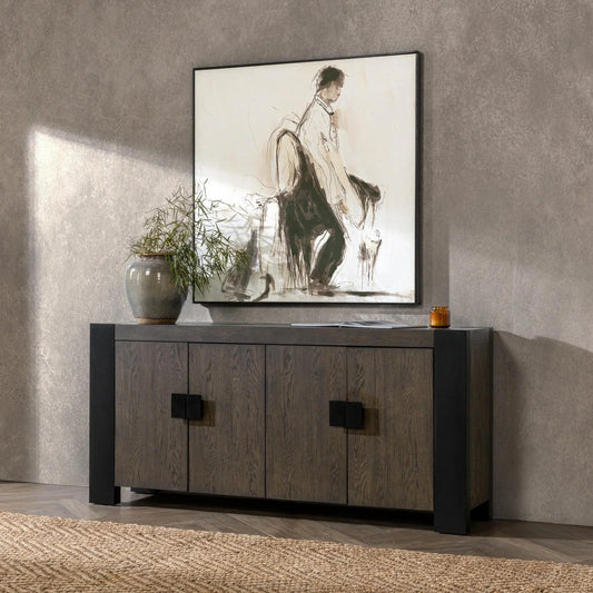 Deaven 78" Sideboard, Toasted Brown