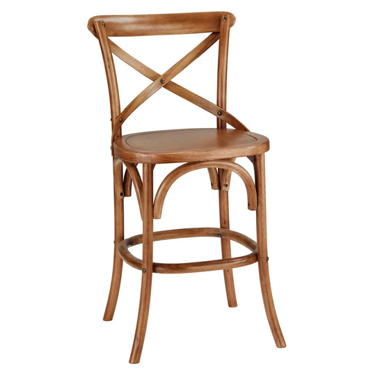 Xback Counter Stool, Medium Brown