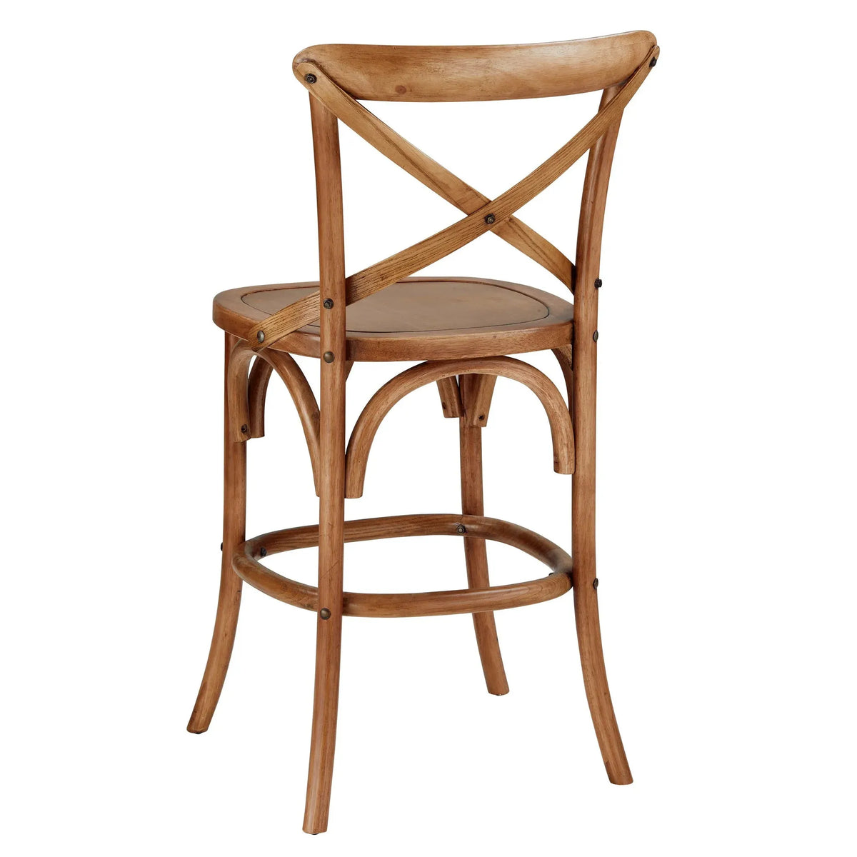 Xback Counter Stool, Medium Brown