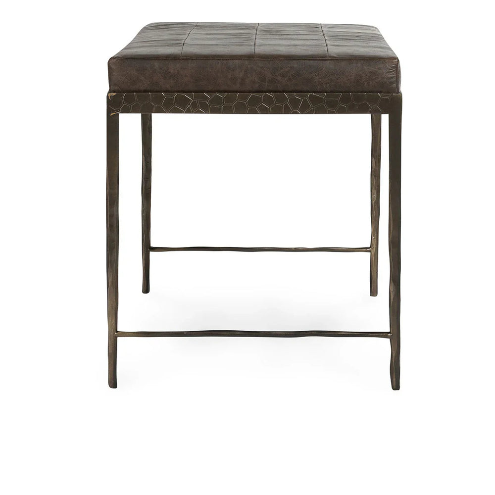 
                  
                    Mali Leather Bench, brown
                  
                