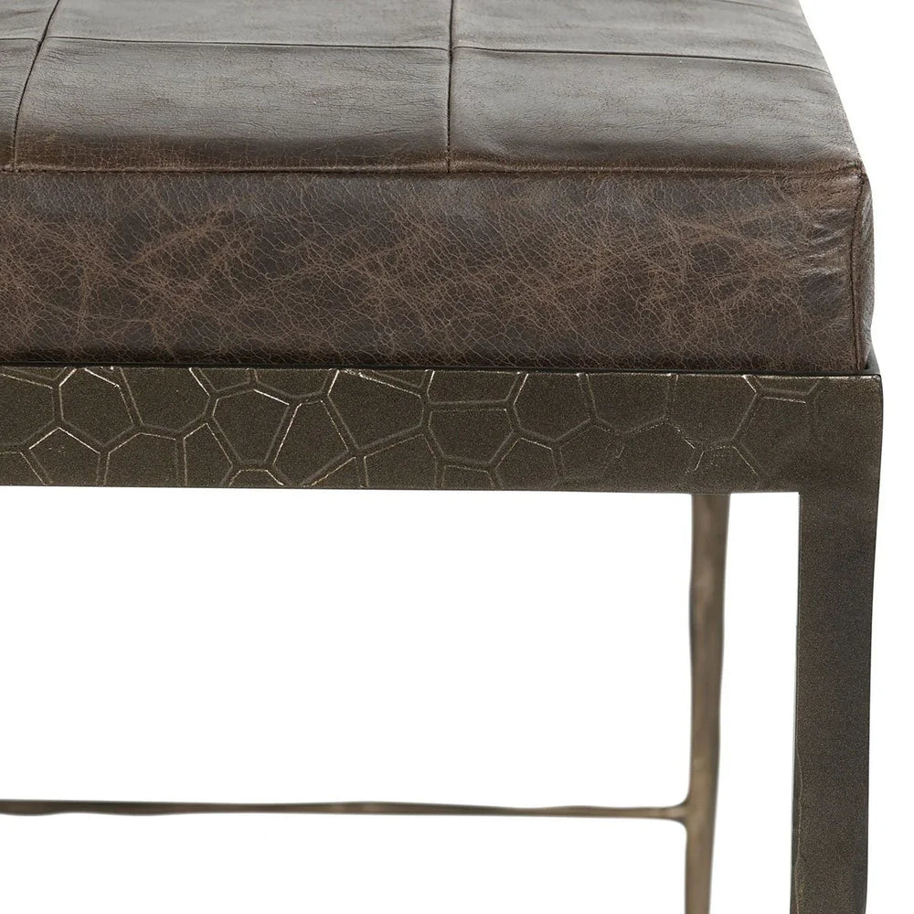 
                  
                    Mali Leather Bench, brown
                  
                