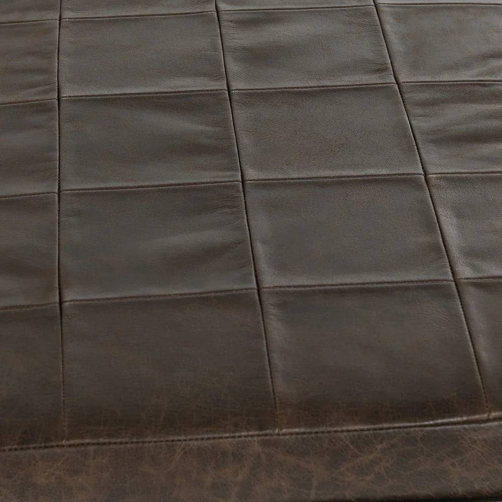 Mali Leather Bench, brown