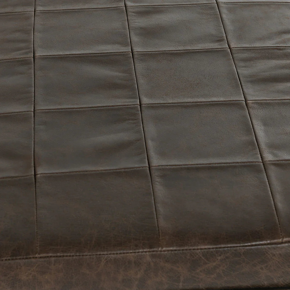 Mali Leather Bench, brown