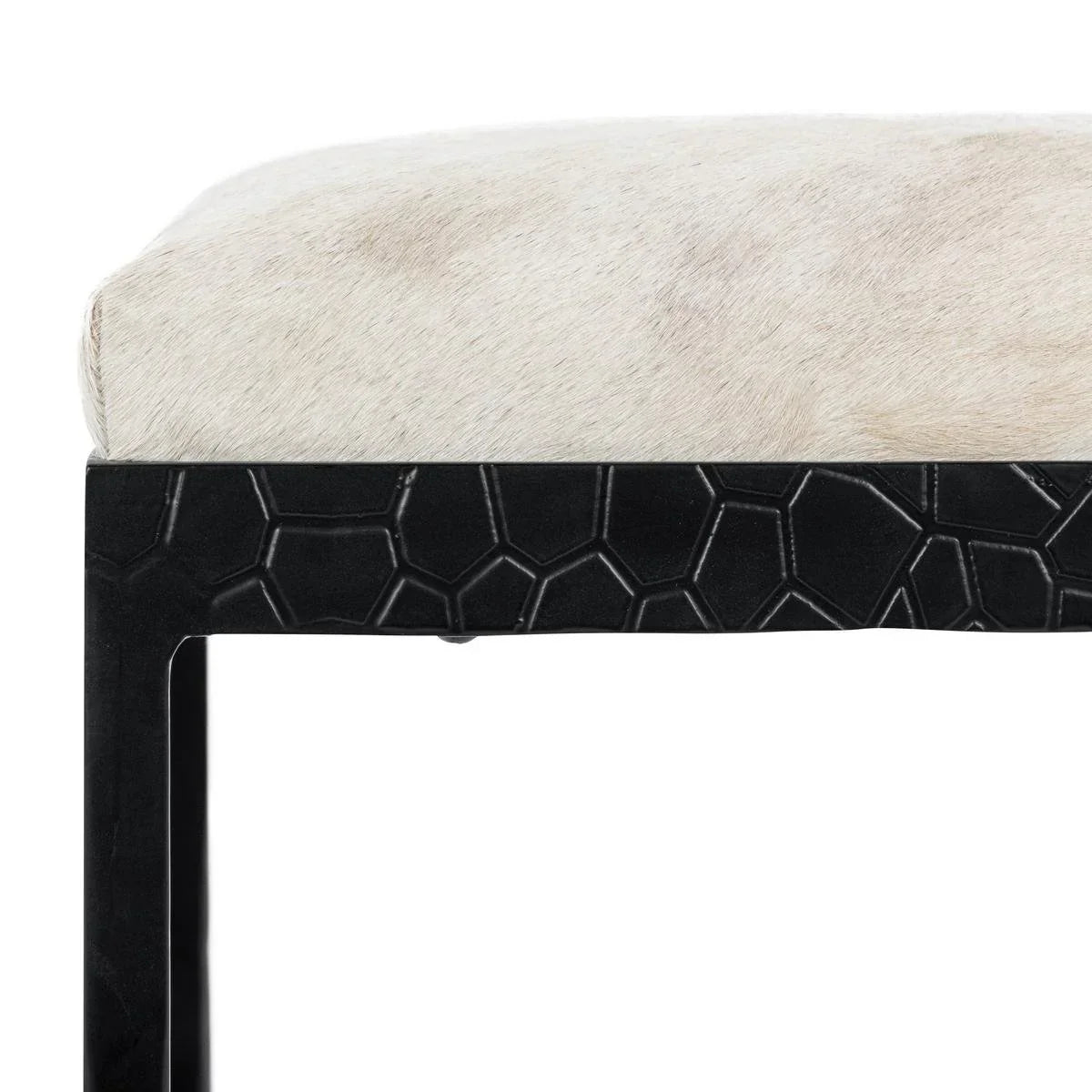 Bos 26" Counter Stool, Cream Hide