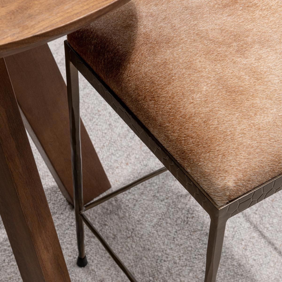 Bos 26" Counter Stool, Sand Hide