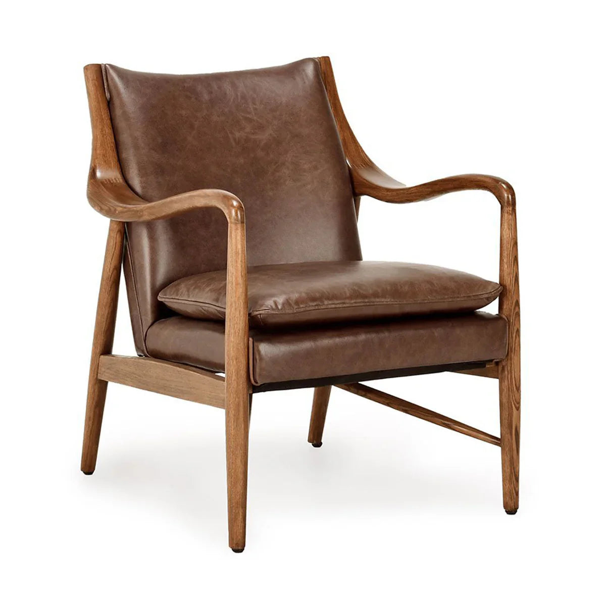 Kiannah Accent Chair Barrel Brown
