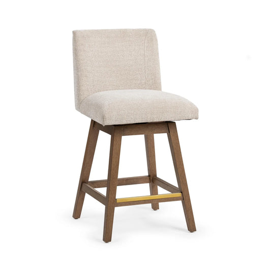 Ava Swivel Counter Stool, Oat