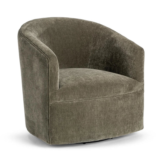 Valencia Swivel Chair, Olive Moss