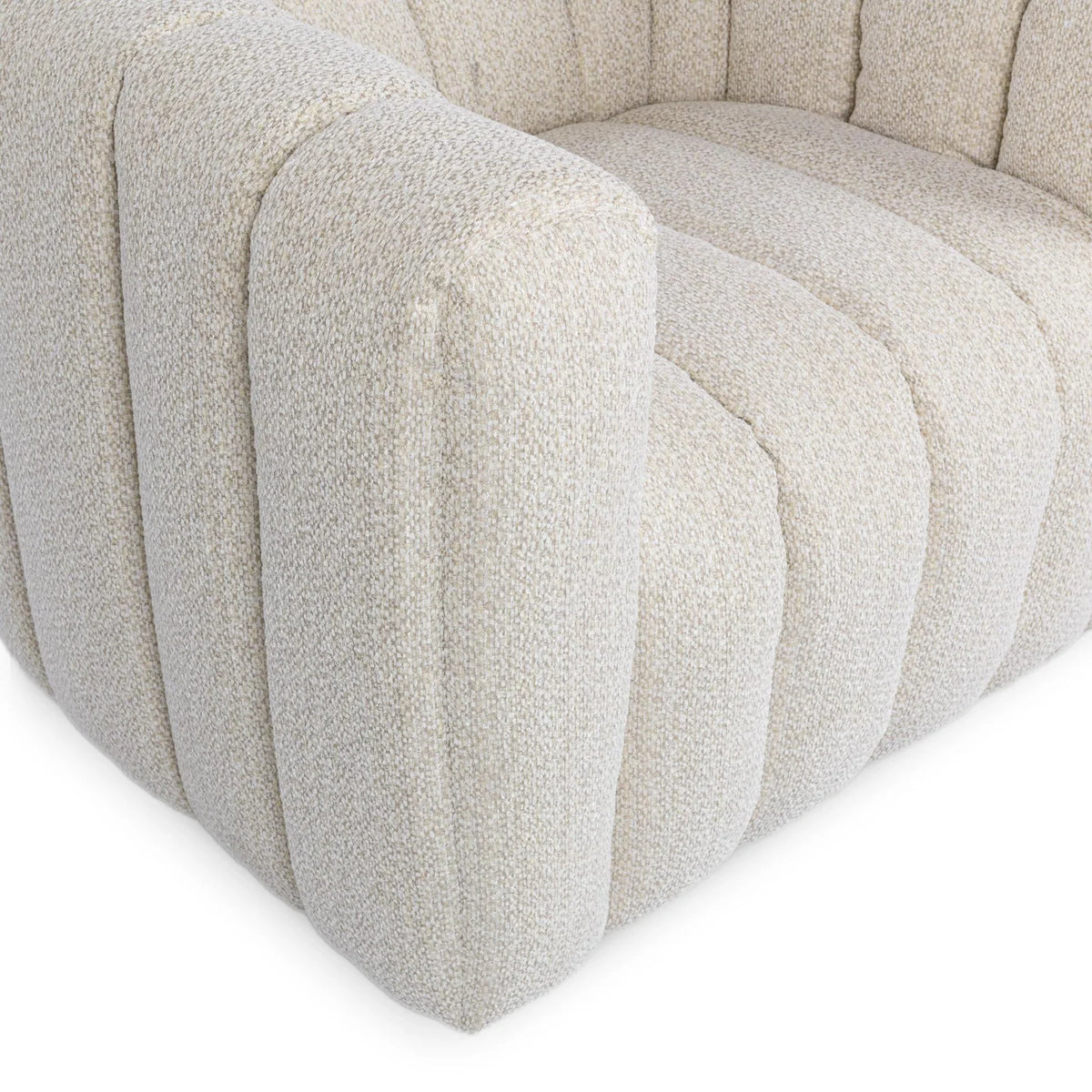 Lexa Swivel Chair, Cream