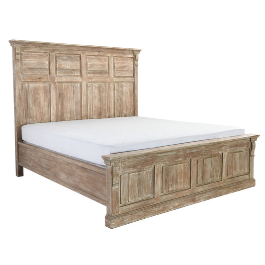 Adel King Bed, Natural