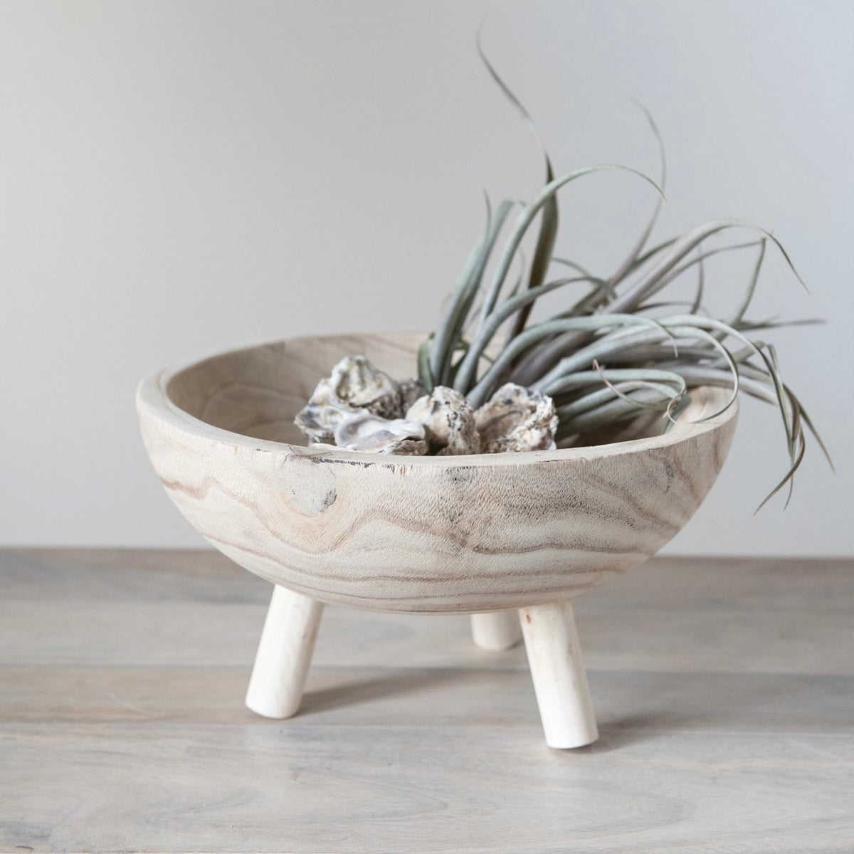 Wood Footed Bowl