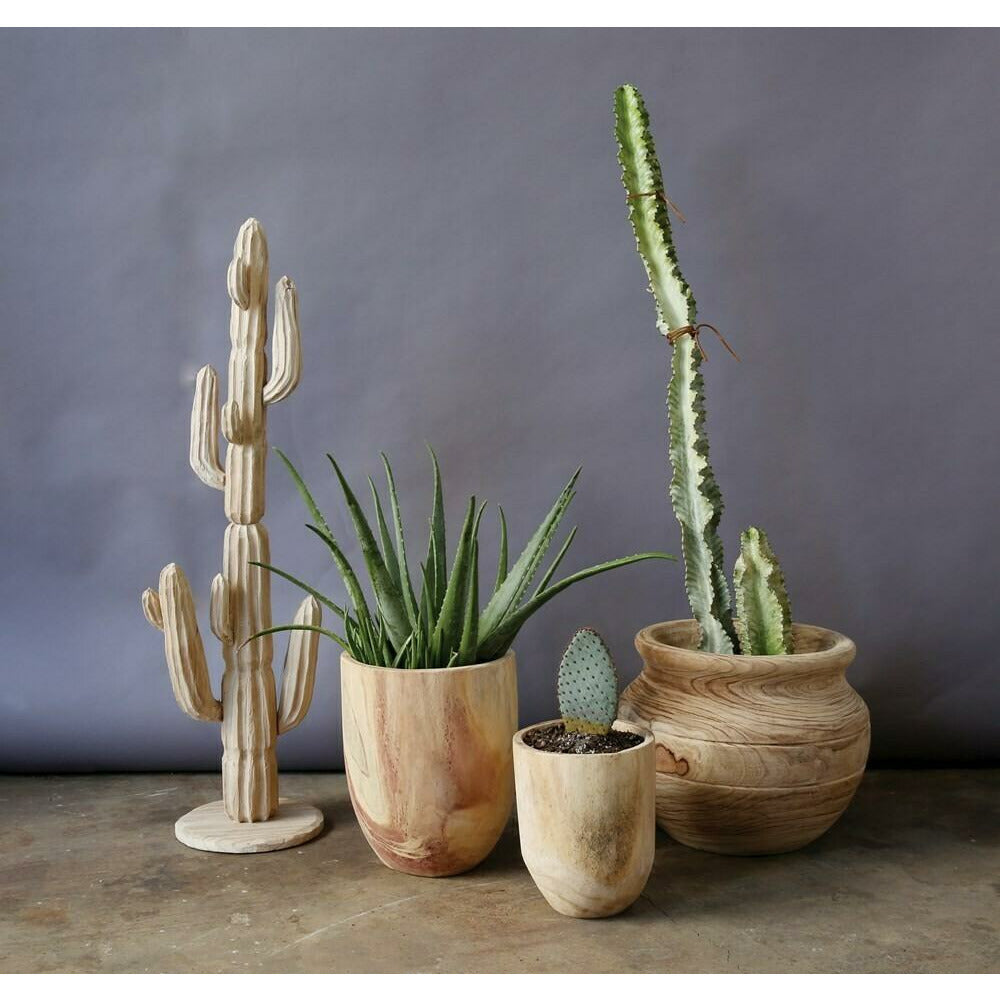 SM Paulownia Wood Pot