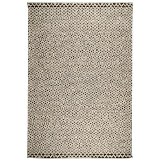 5x7.7 Opal Rug, Black/White