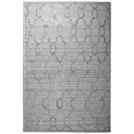 8.3x11.4 Cord Rug, Silver
