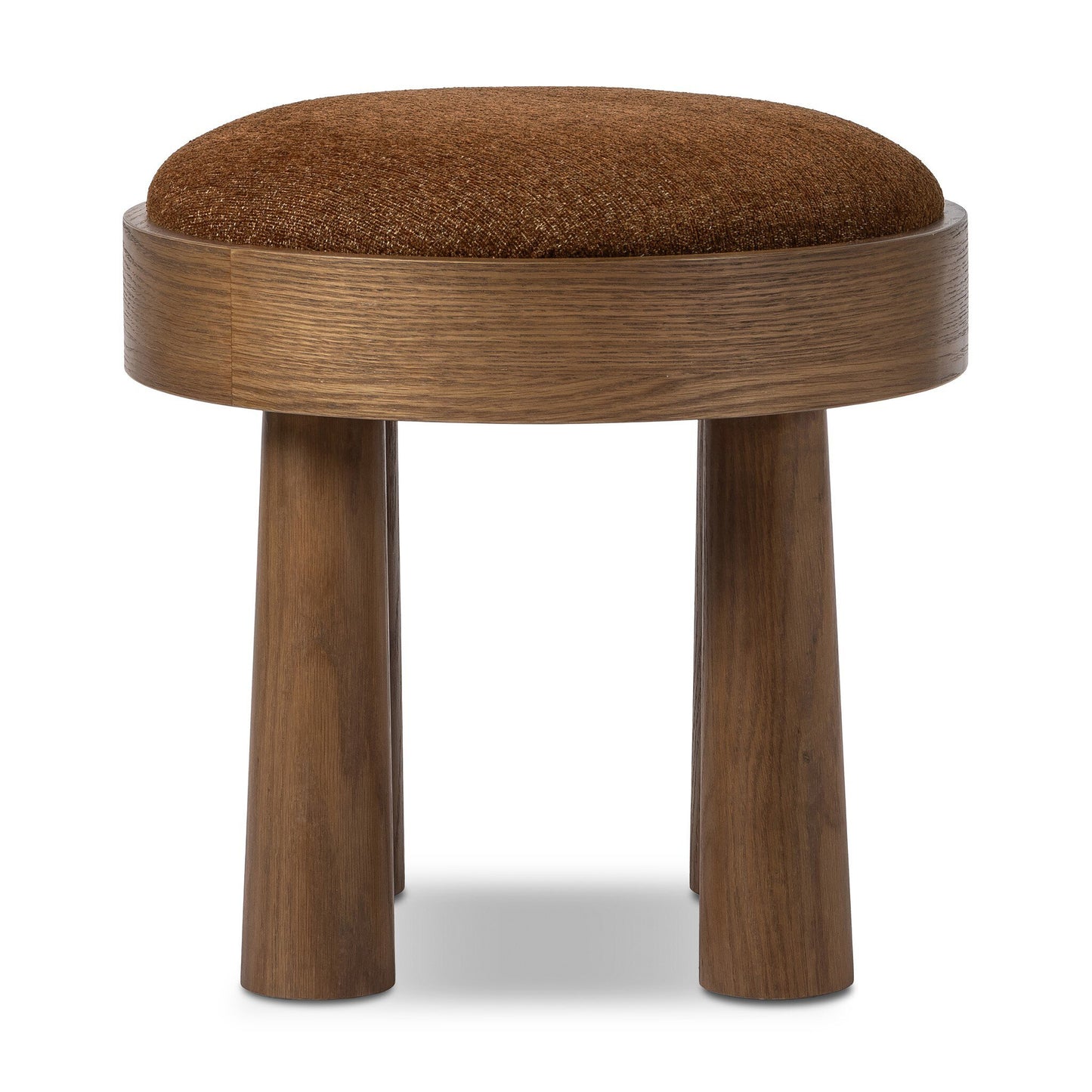 Leofwin Accent Stool - Crypton Wayfarer Sienna
