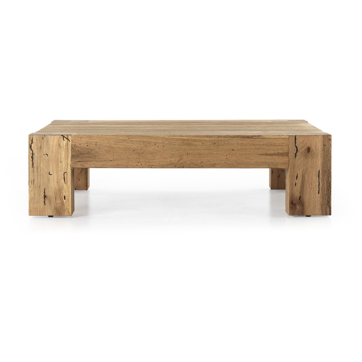 Aethelric Small Square Coffee Table - Rustic Wormwood Oak