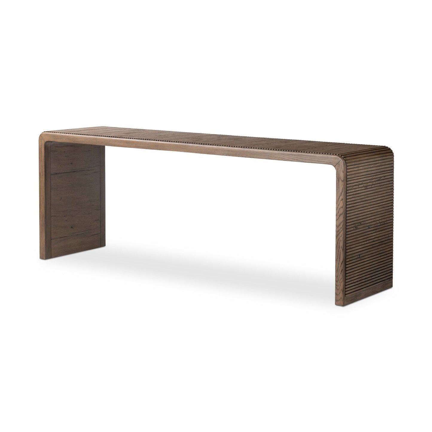 Leofwin Console Table - Rustic Grey