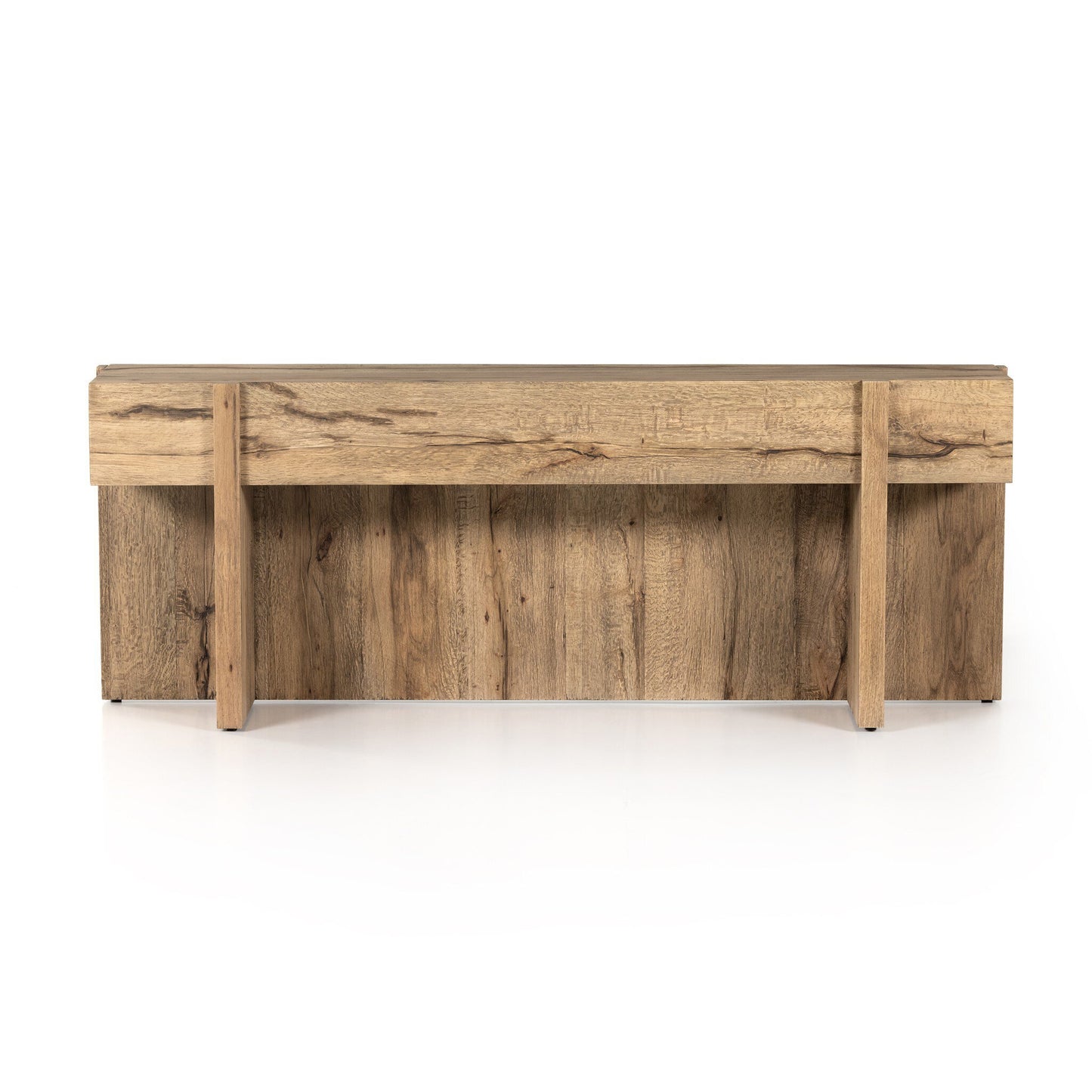 Baldric Console Table - Rustic Oak Veneer