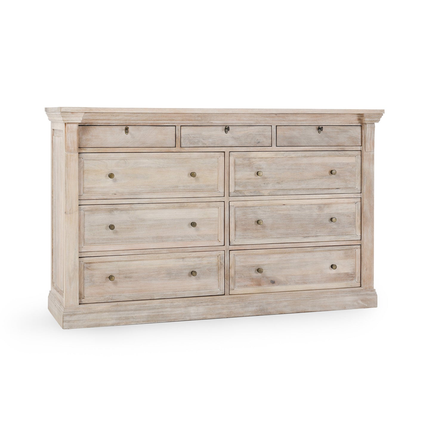 Adelaide 9 Drawer Dresser Natural Cream Wash