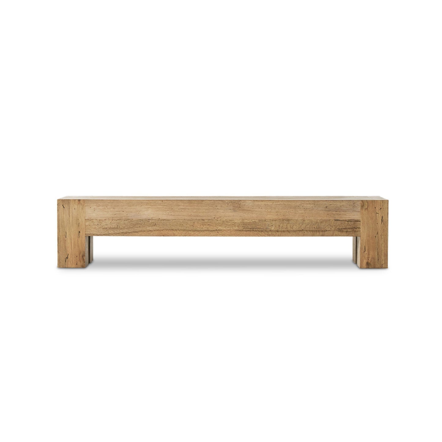 Aldwin Large Accent Bench - Ebony Rustic Wormwood Oak