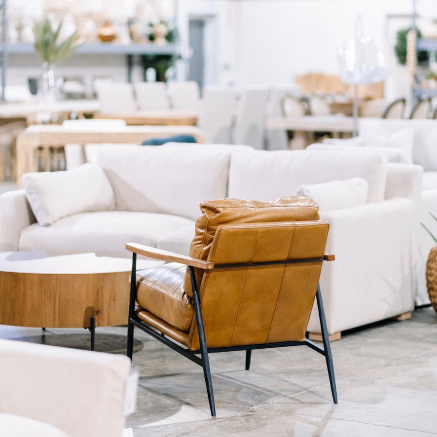 Chris Club Chair, Tan, Clearance