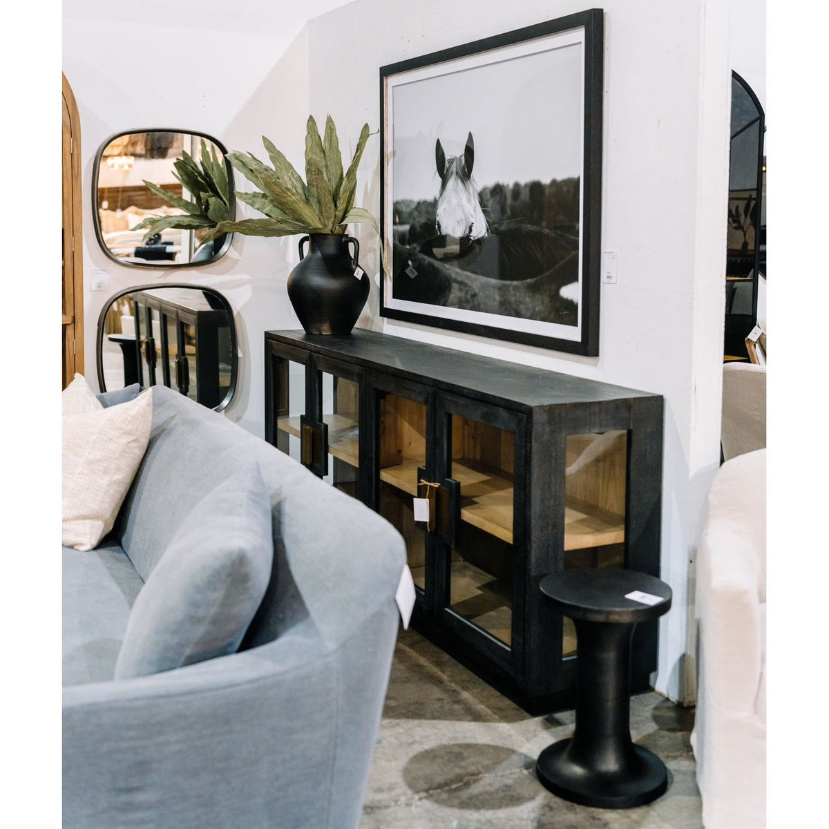 Lars 4 Dr Sideboard, Black
