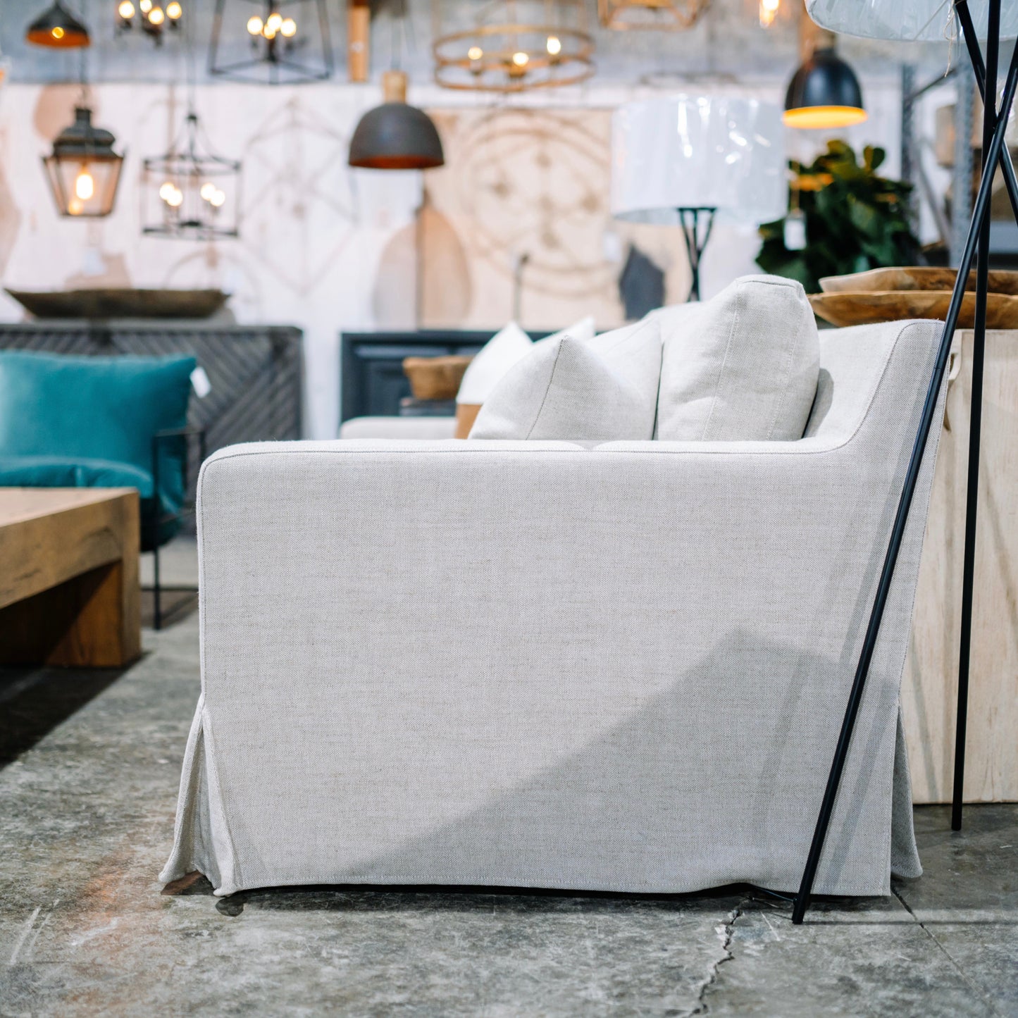 Eden 95" Sofa, KW Linen