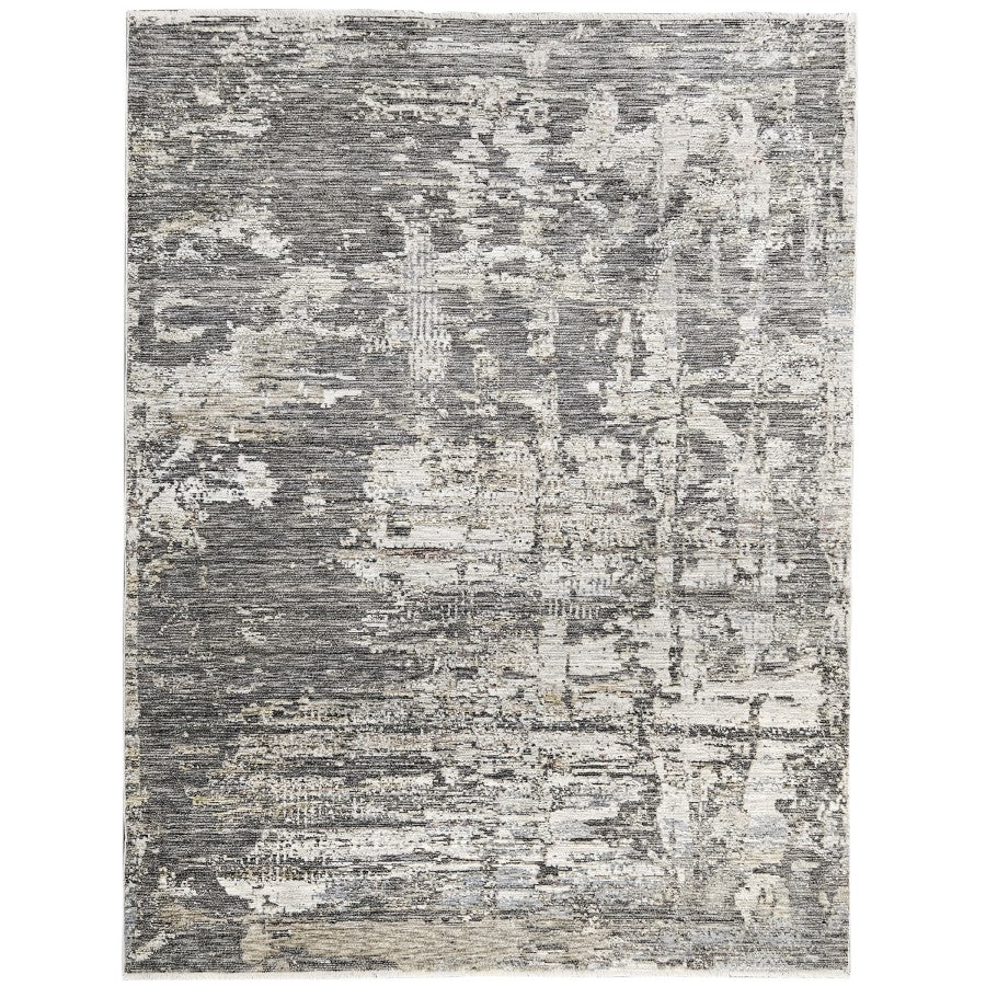 7.9x9.9 Easton 5 Rug, Dark Grey