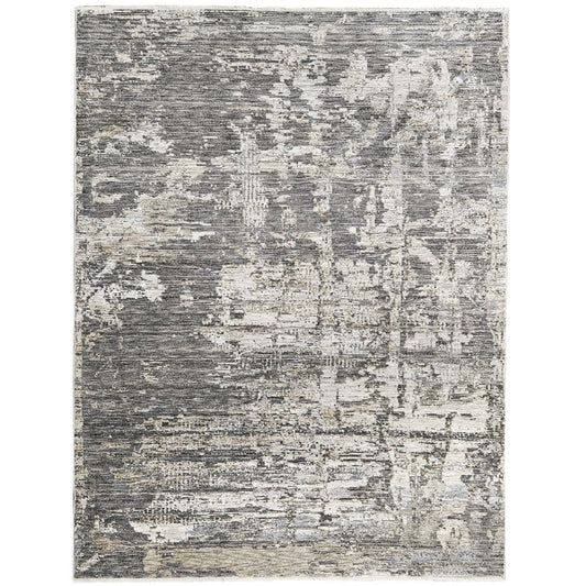 7.9x9.9 Easton 5 Rug, Dark Grey