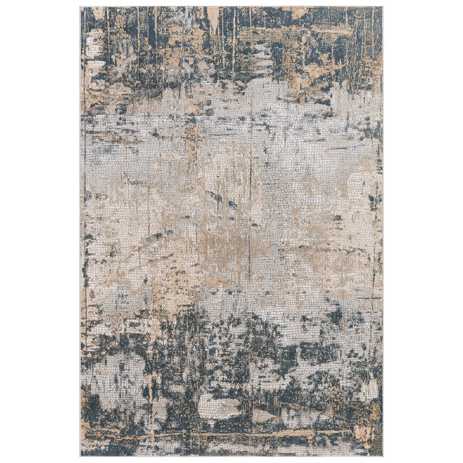 Hayes 1 Rug, Beige/ Indigo