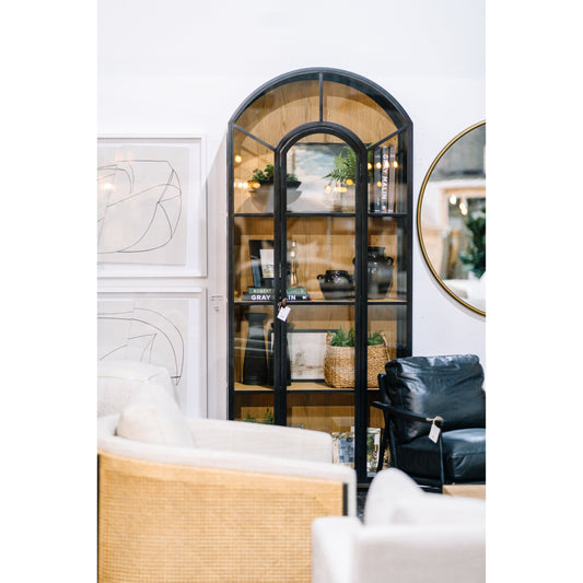 Belm Metal Cabinet, Natural