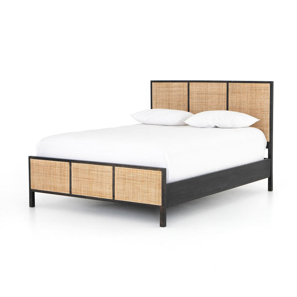 Skyler Bed, Black/natural