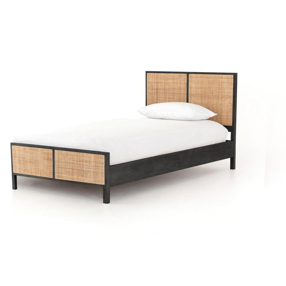 Skyler Bed, Black/natural