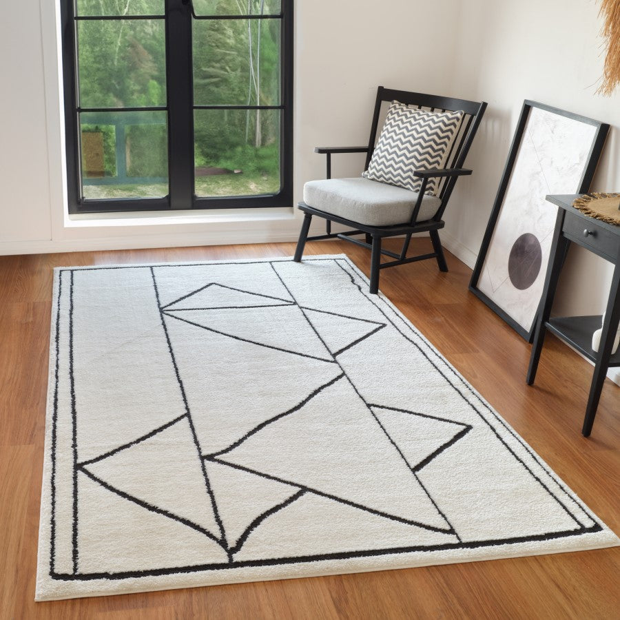 
                  
                    Montana 9 Rug, Ivory/ Black
                  
                