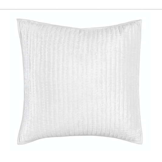 Bari Velvet Euro Sham, Cloud