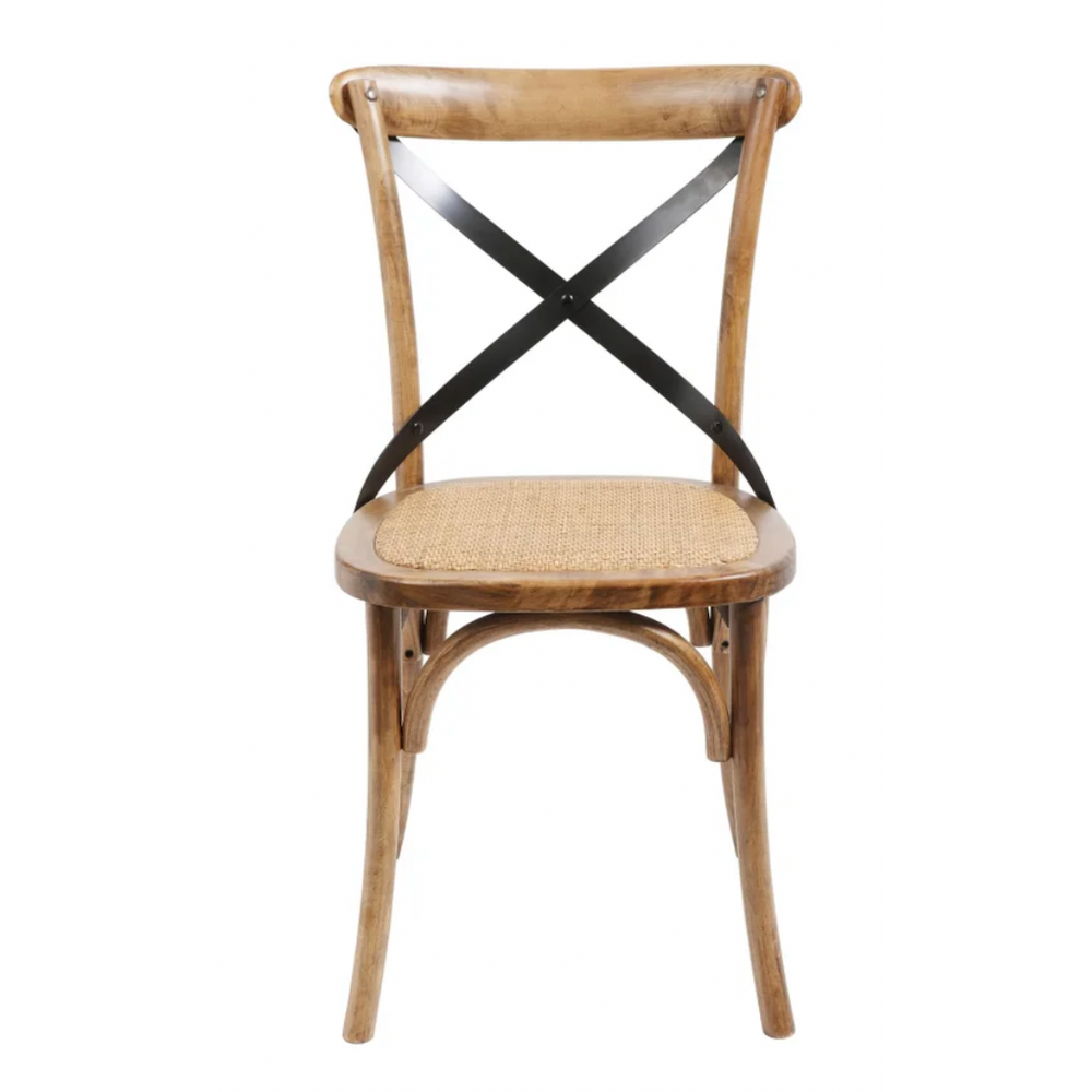 X-Back Dining Chair, Medium Brown