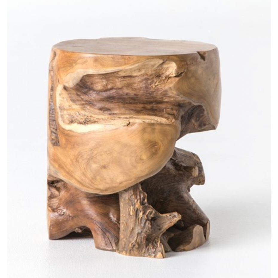 Teak Stool, Natural
