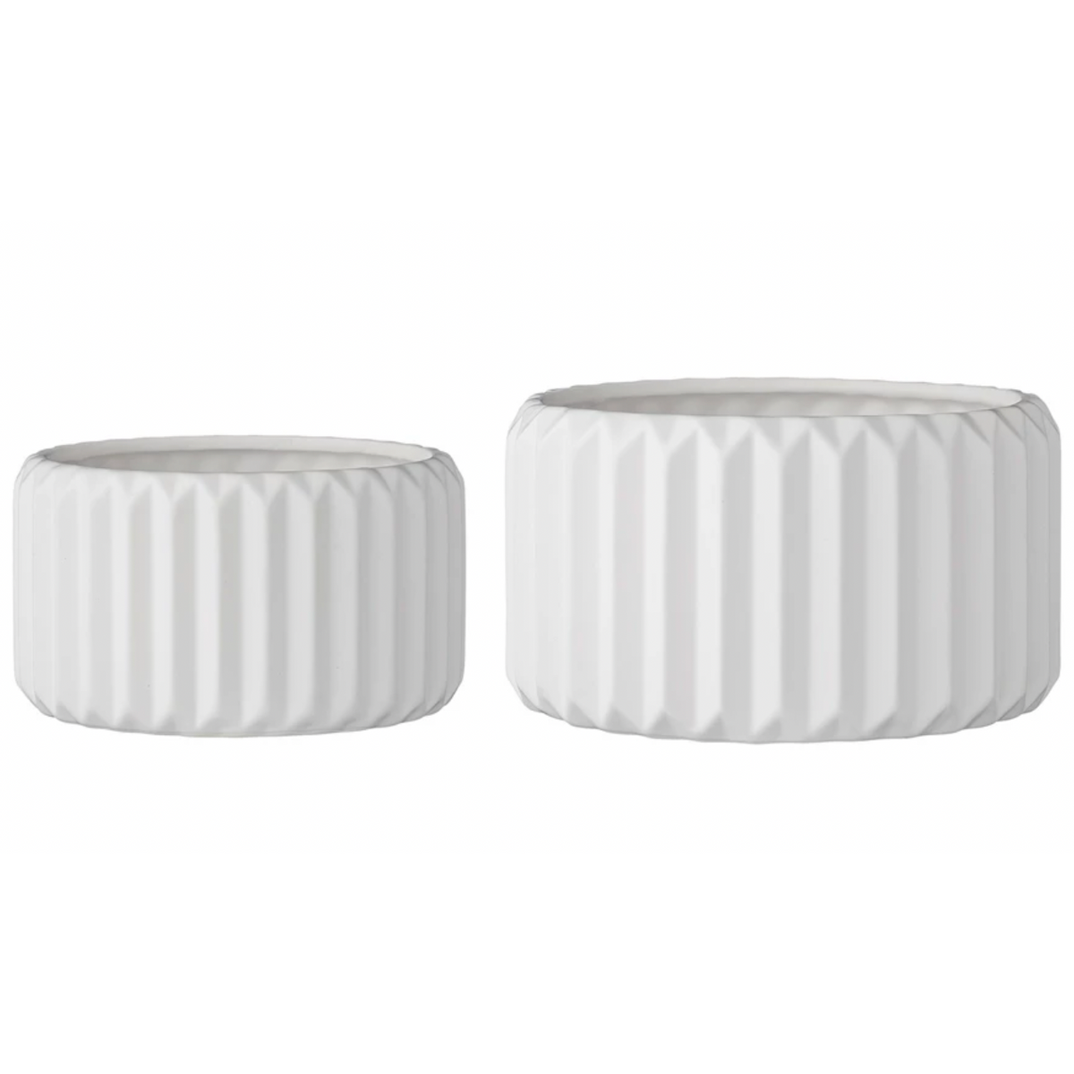 LG Stoneware Fluted Planter