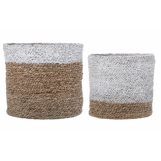 LG Two-Tone Basket, White