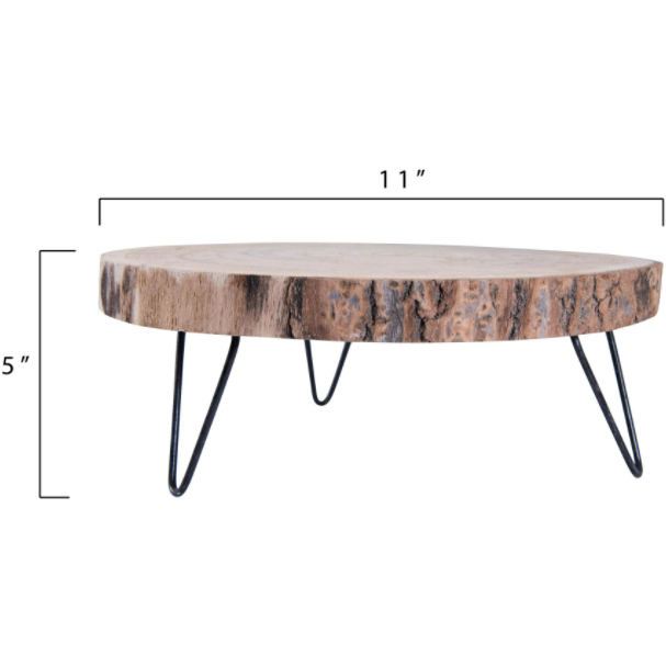 11" Wood Pedestal