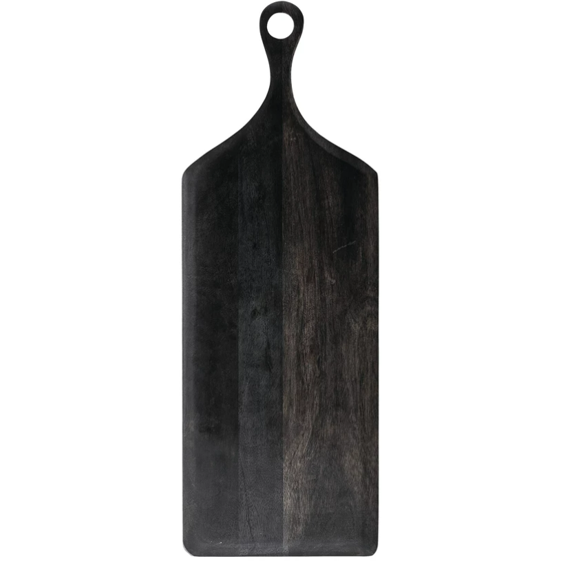 Black Cutting Board with Handle
