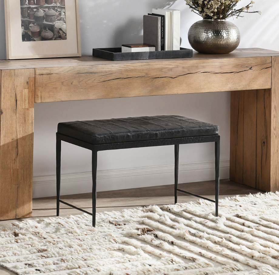 
                  
                    Max 28" Leather Bench
                  
                