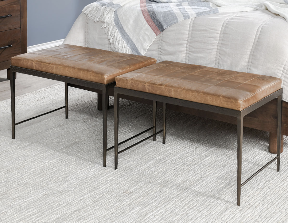 
                  
                    Max 28" Leather Bench
                  
                
